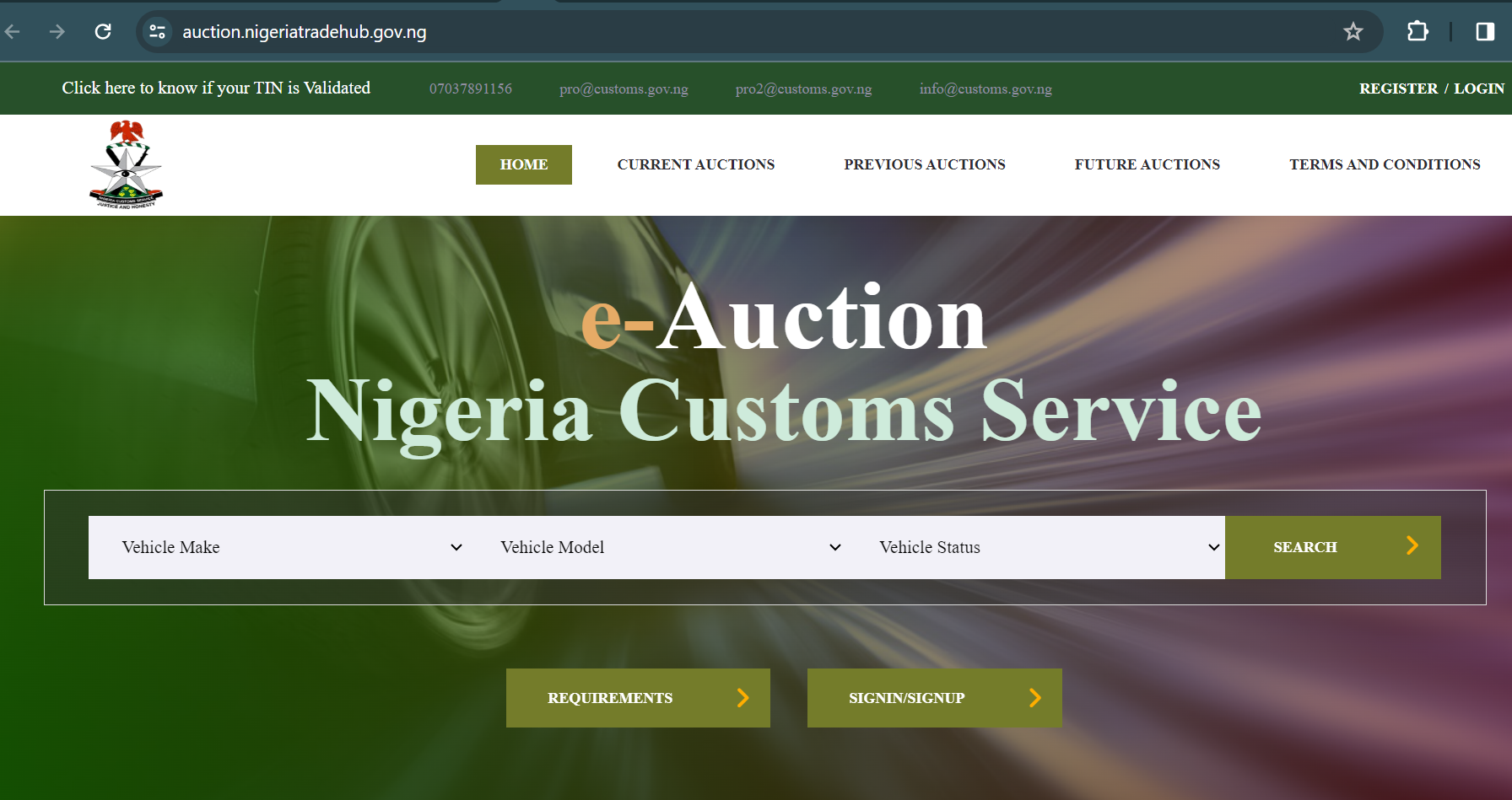 customs e auction